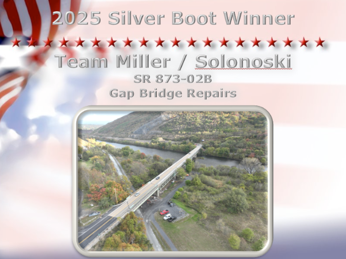 2025 Silver Boot Winner - Team Miller/Solonoski - SR 873-02B Gap Bridge Repairs