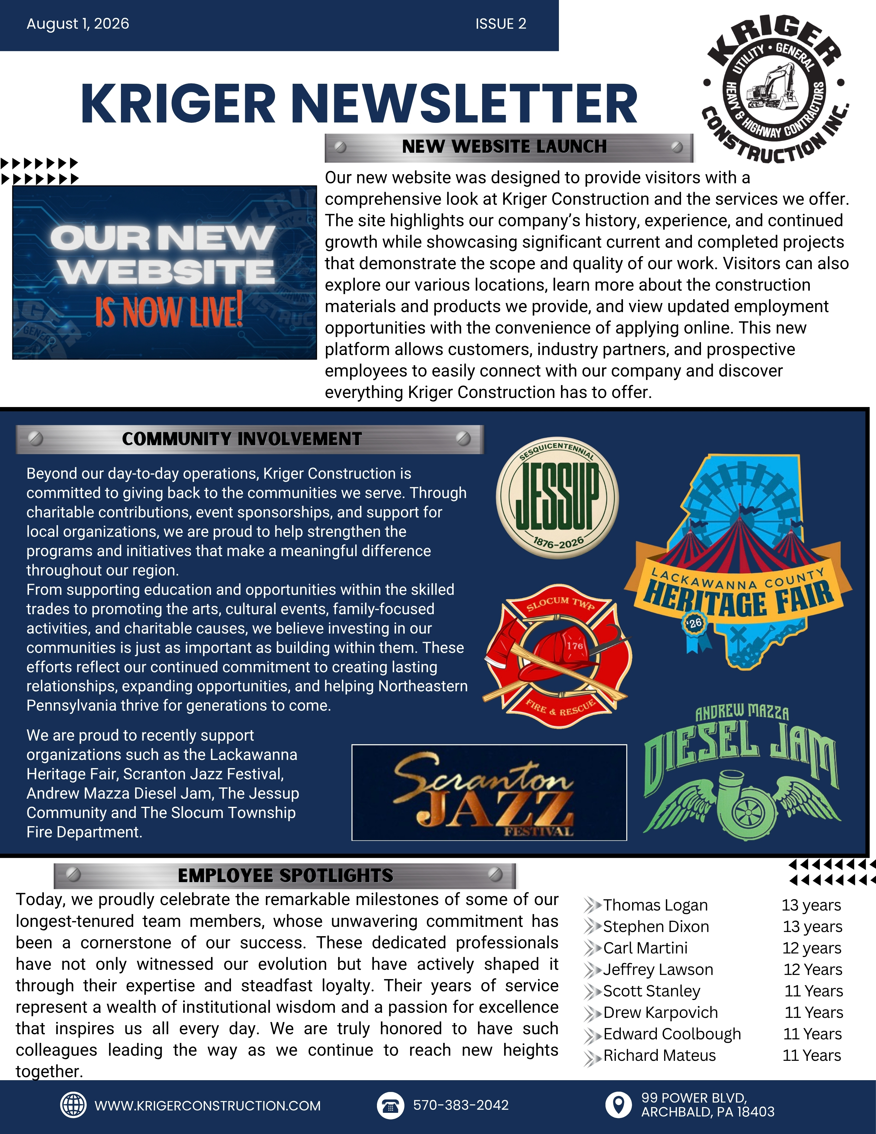 August 2026 Newsletter 