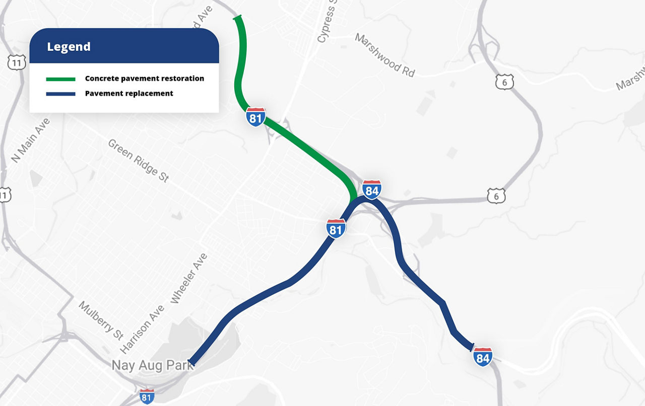 I-81 / I-84 Pavement Replacement Project