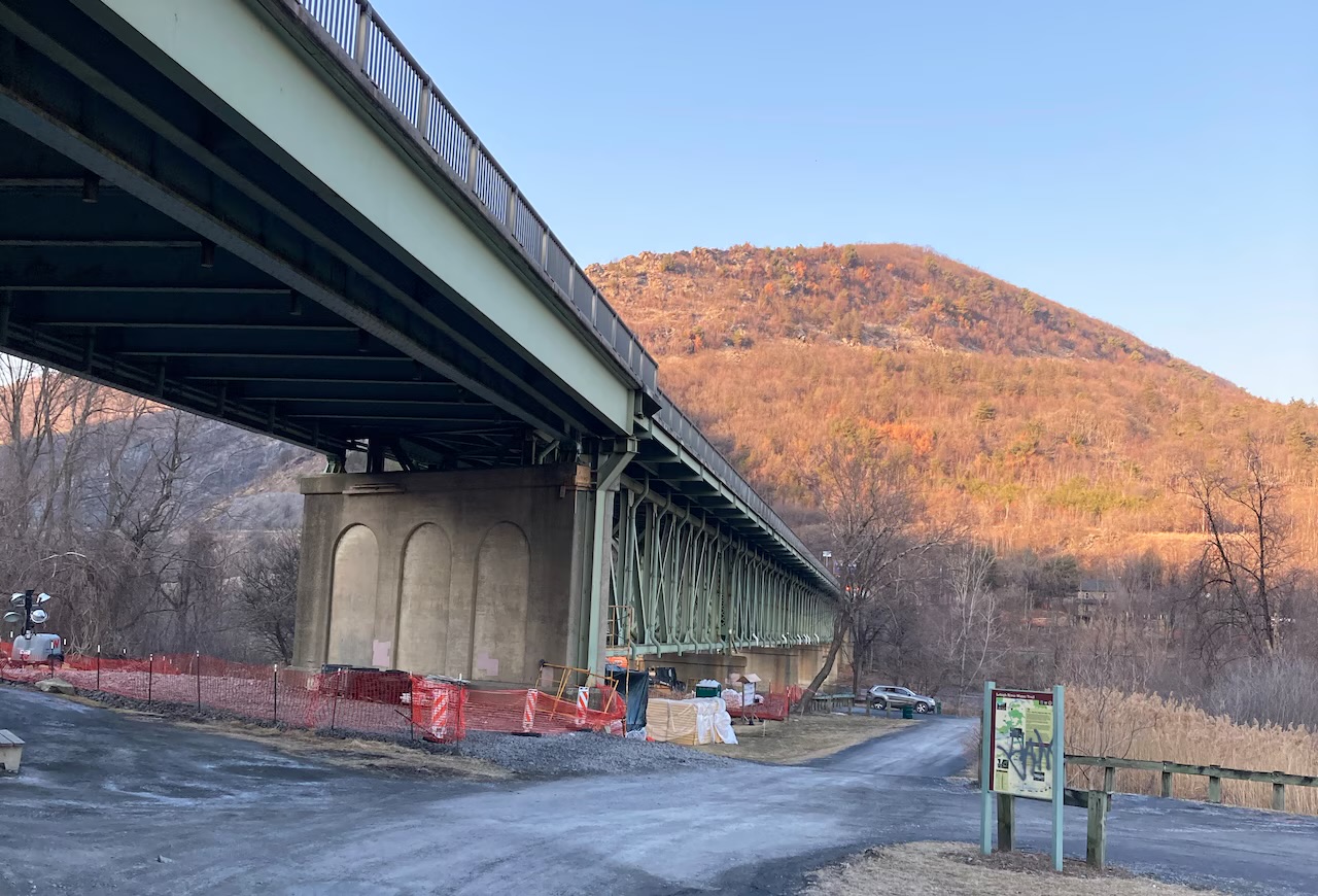Large scale highway construction site